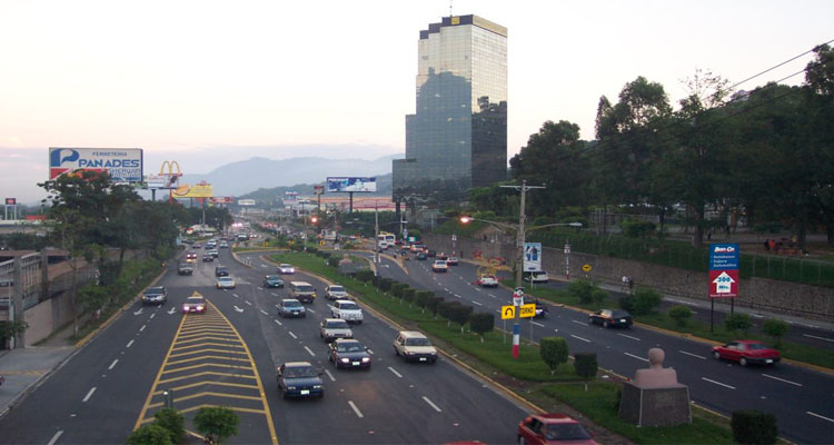 Intersection Improvement: From the road towards International Airport (RN005) and the road towards Huizúcar in El Salvador